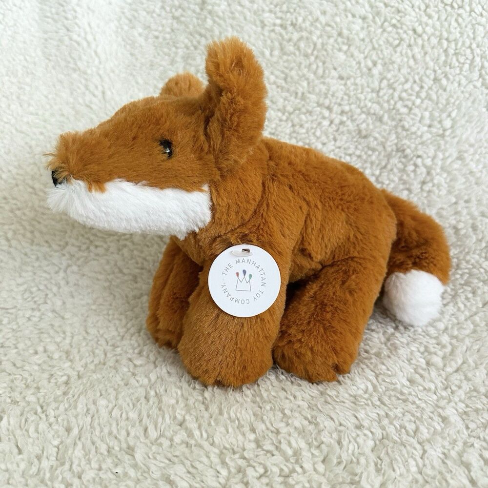 The Manhattan Toy Company Plush Pip Fox Little Voyagers Stuffed Animal Lovey 8"